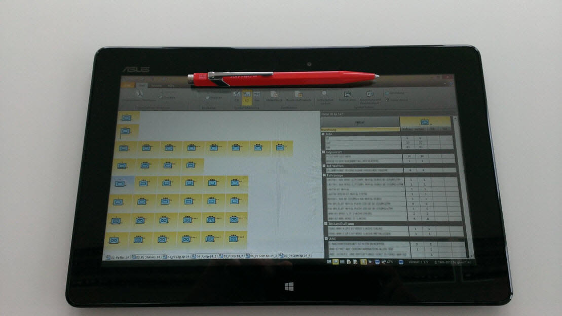 MssComposer on ASUS Vivo Tab
