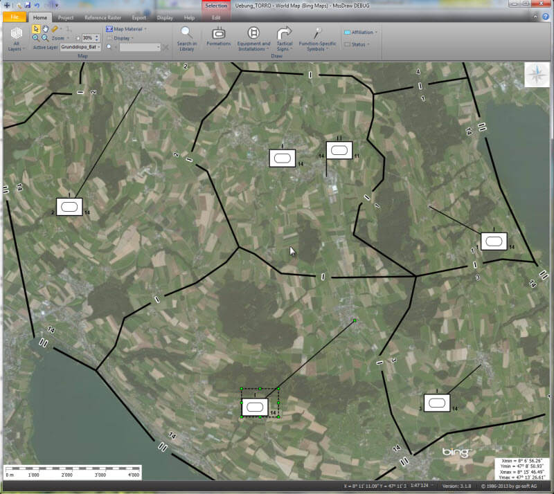 International Military Map Overlay