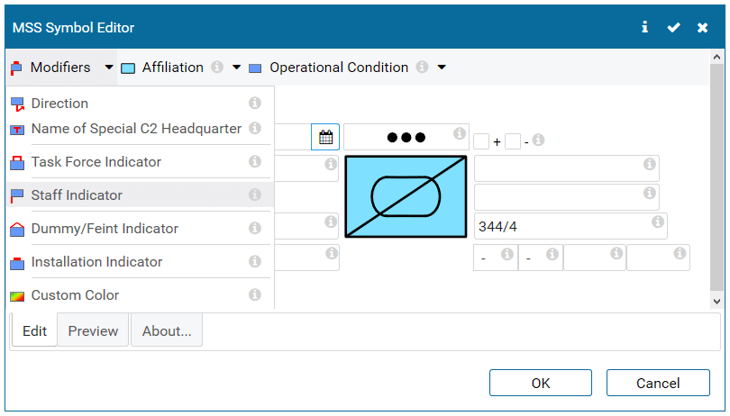 Edit Tab of MSS Symbol Editor in Easy Symbol
