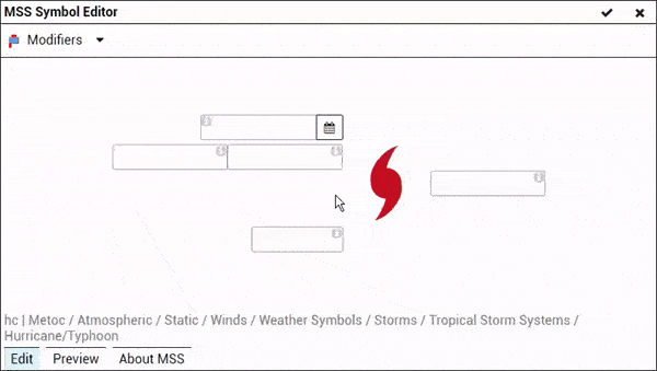 Hinweistexte im MSS Symbol Editor