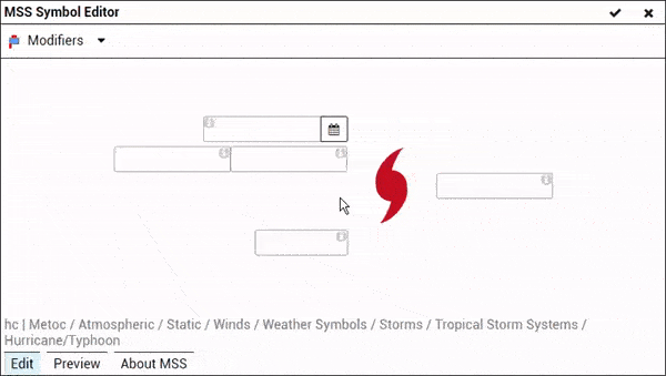 Hints in MSS Symbol Editor