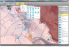Beispiel für militärische Übungen in der Wüste. Verwendete Karten: Satellitenschicht in OpenStreet Map
